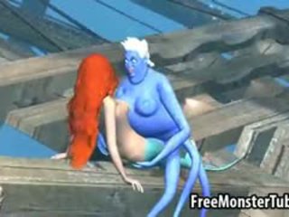 3d ariel gets fucked ciężko przez ursula podwodne