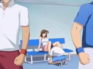 Hentai chick enjoys anaal seks bij gym