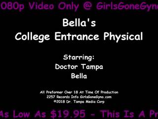 Chutné hanblivé násťročné bella gets prvý gyno skúška od doktor.