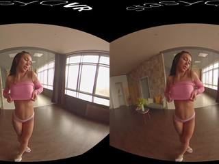 you vr porn, brunette vr scene, new solo vr porno