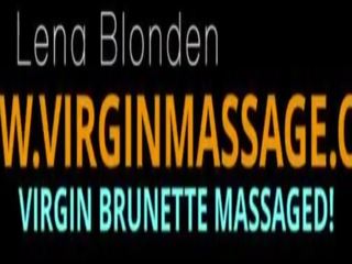 รัสเชีย วัยรุ่น lena blonden gets เธอ virgin หี massaged
