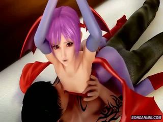 3d vampire girl gets nipple tickled