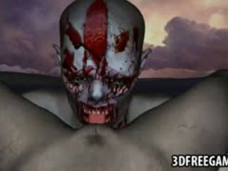 Sexy 3D Zombie Babe Getting Licked And Fucked Hard
