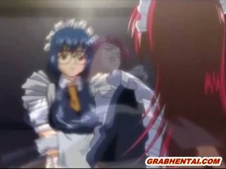 Gagging hentai maid with bigboobs gets ass injection and brutally fucked