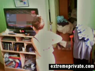 Spying home Nudism my 41 years Mom Video