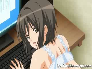 masseuse, anime, shaved, office