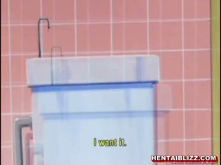Giapponese hentai studentessa gets squeezed e clamp suo tette