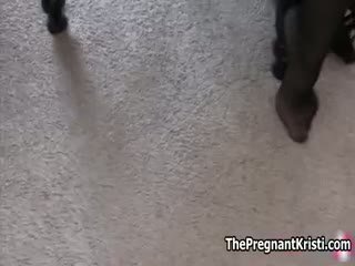 Pregnant Teen Girl Pleasing Her Own Part1