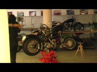 Hot biker garage