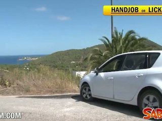 Sexig hitchhiker angelica hjärta gets analt