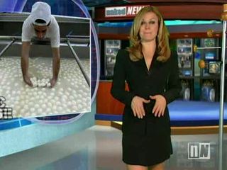 Naked news anchor reverse stripping