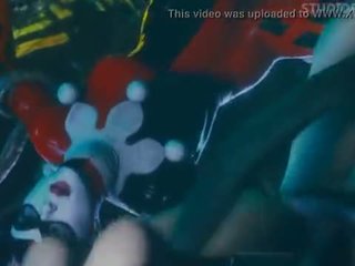 Harley Quinn, Poison Ivy in Batman have sex