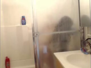 Cute Colombian Shower Blowjob Fucking Long Hair Hair.