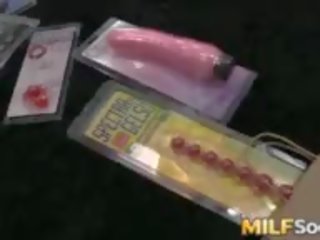Super Hot MILF Eva Karera Uses a Dildo Before Anal Sex