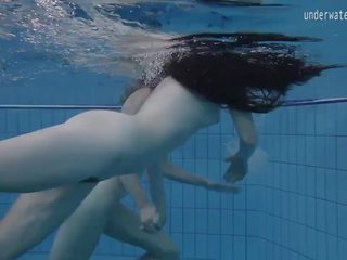 Two Hot Lesbians in the Pool Loving Eachother: Free Porn 42