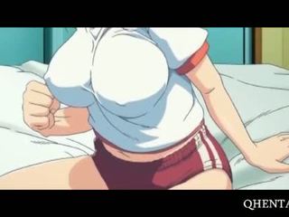 Hentai doll gets wet in her tight panties