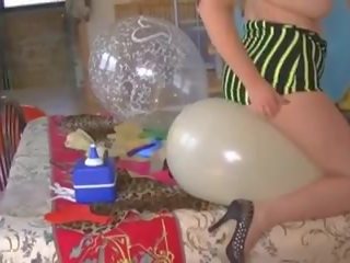 Ángel ojos plays con globos - 2, gratis porno b3