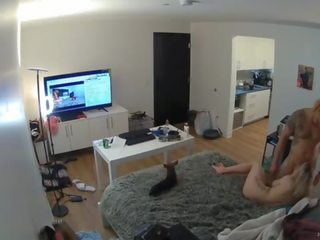 Escondido camera catches a trair blm vizinha a foder meu jovem grávida esposa em meu próprio cama