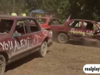 Sexy Naked Playmates Demolition Derby