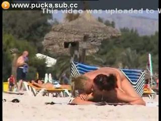 Two lesbians in beach