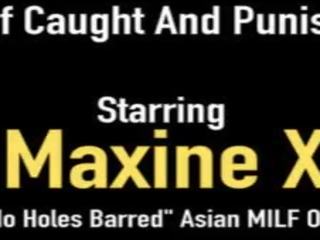 Asian Cock Huntress Maxine X Nabs&comma; Punishes & Fucks Thief&excl;