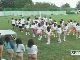Subtitled bottomless ulkona japani schoolgirls assembly