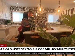 Latina uses giới tính đến ăn cắp từ một millionaire khiêu dâm video